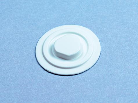 CD Clips, selbstklebend, 35 mm Ø, weiß 