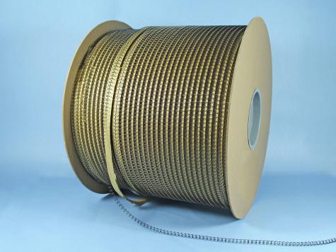 Drahtbinderücken auf Spule, Teilung 3:1 schwarz | 9/16" = 14,3 mm